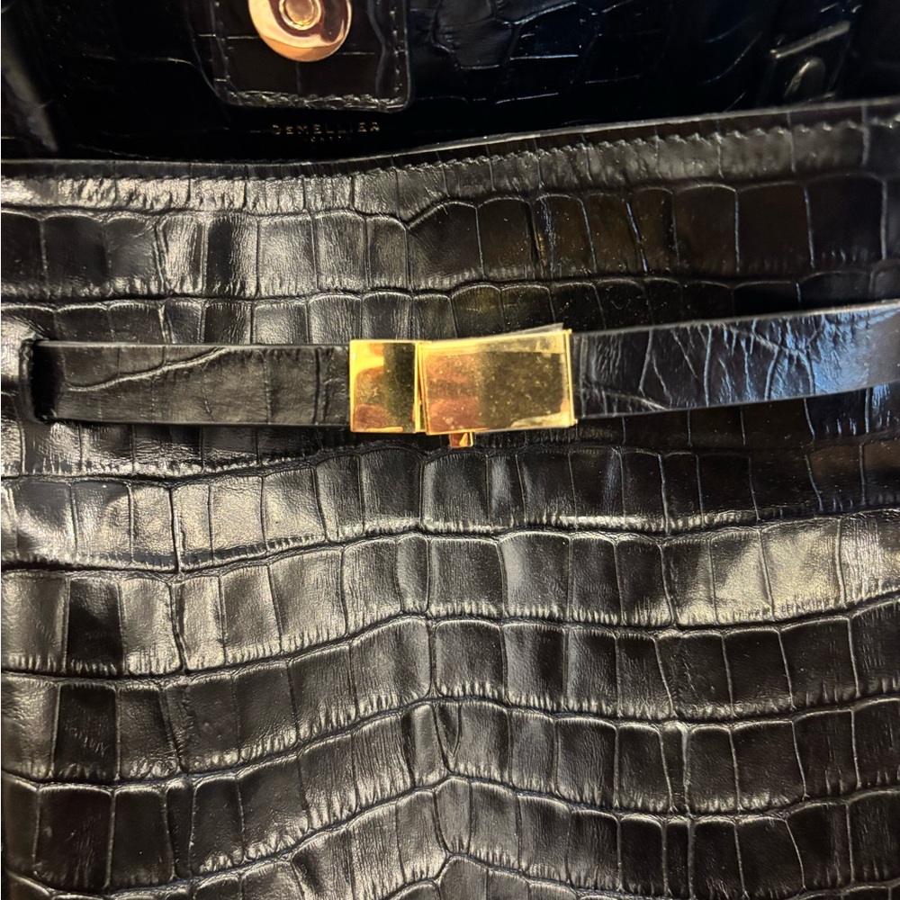 DeMellier New York Black Croc Tote - Picture 5 of 8